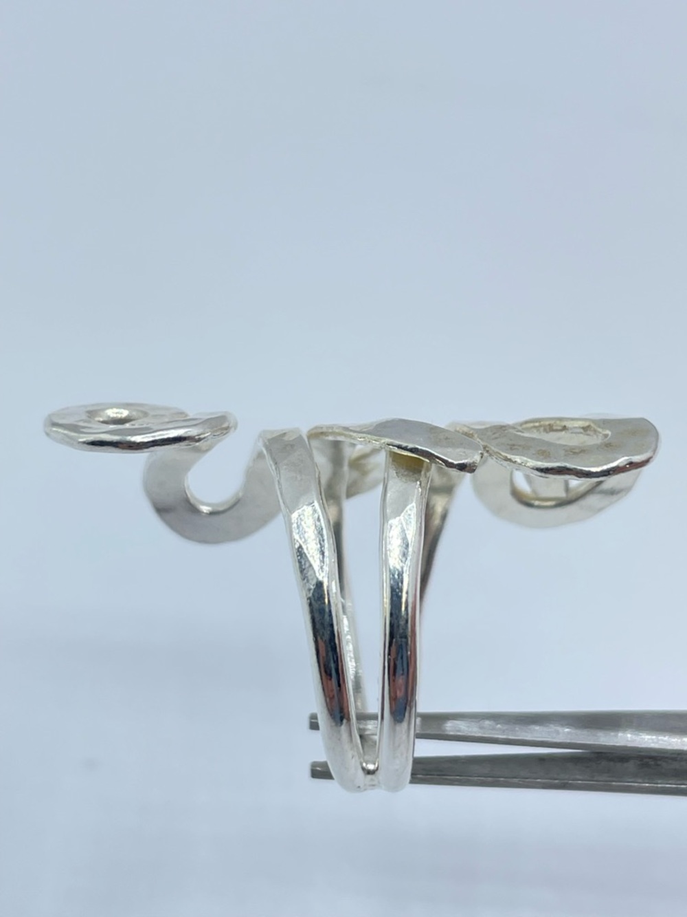 Vintage Taxco Silver Wrap Ring Hammered Statement Bold Southwestern Sz 8.5 - Picture 3 of 8